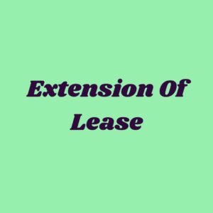 Extension of Lease – Free Download