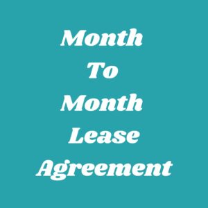 Month-to-Month Lease Agreement – Free Download