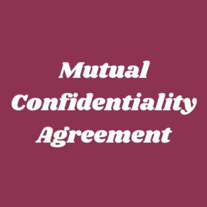 Mutual Confidentiality Agreement – Free Download
