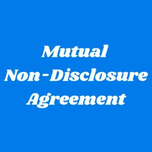 Mutual Confidentiality Agreement – Free Download